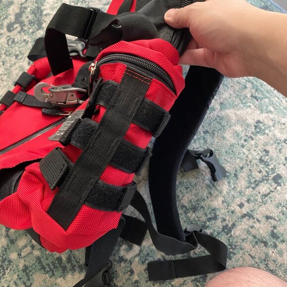 Rare Vintage 2000 Oakley Factory Pilot Utility Bag Red Collectible Backpack - Picture 10 of 16